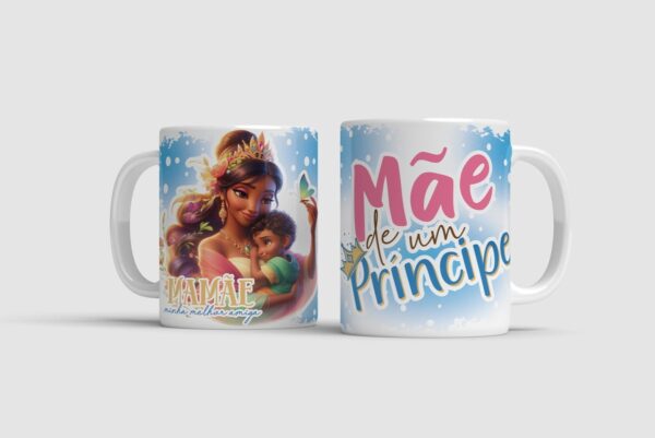 Arte Caneca Mães Princesas - Png - Imagem 2
