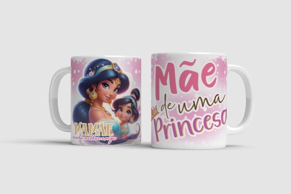 Arte Caneca Mães Princesas - Png - Imagem 3