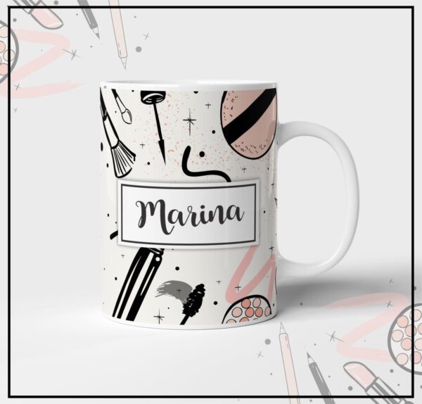 Arte Caneca Make-up - Arquivo Digital