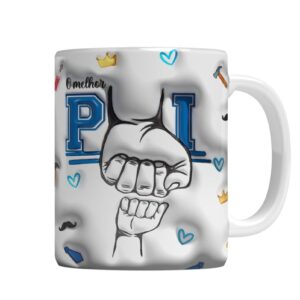 arte caneca melhor pai png arquivo digital