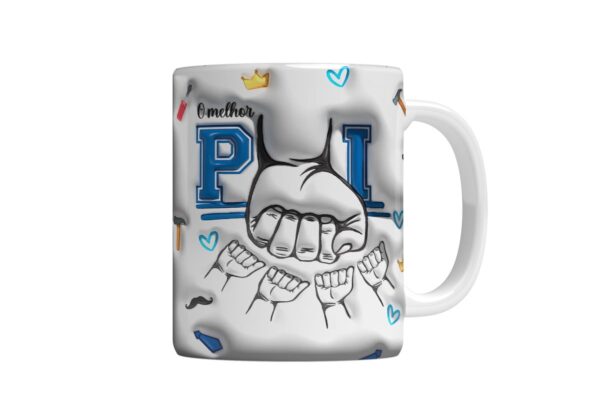 Arte Caneca Melhor Pai Png - Imagem 4