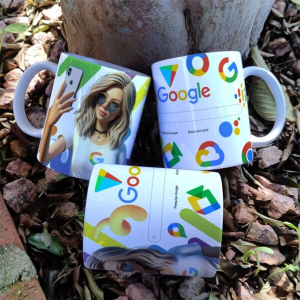 Arte Caneca Meninas Google - Png e Corel - Imagem 2