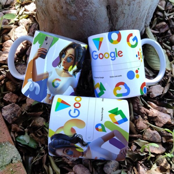 Arte Caneca Meninas Google - Png e Corel - Imagem 4