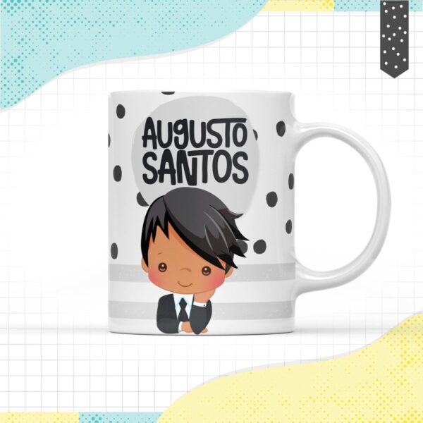 Arte Caneca Menino Negro - Arquivo Digital