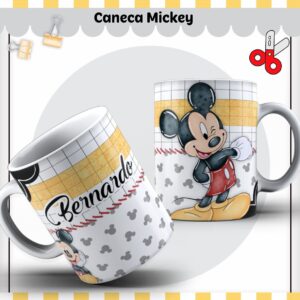 arte caneca mickey lindo arquivo digital canecas personalizadas