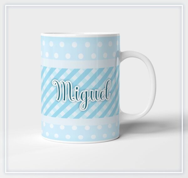 Arte Caneca Neutro Azul Menino - Arquivo Digital