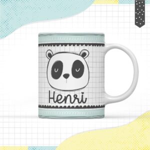 arte caneca panda menino arquivo digital arte digital
