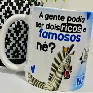 Arte Caneca Pobres e Fofoqueiros Madagascar Dia do Amigo Png