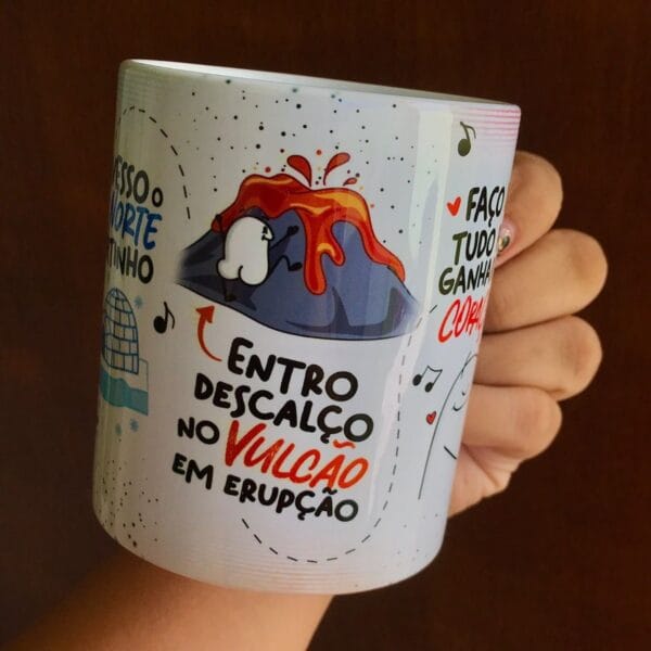 Arte Caneca Por Você Eu Bebo O Mar De Canudinho Flork