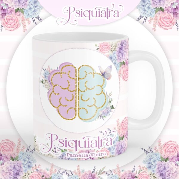 Arte Caneca Psiquiatra Sublimação - Arquivo Digital