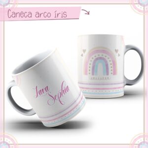 arte caneca rainbow arquivo digital arte caneca rainbow arquivo digital