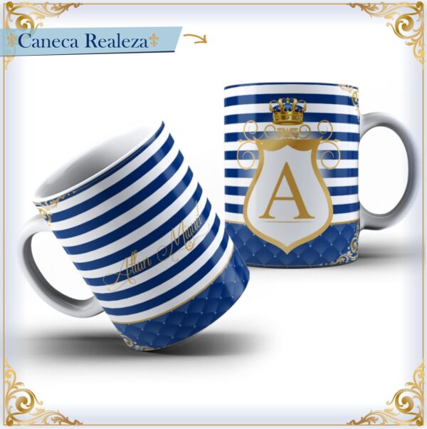 Arte Caneca Realeza Menino - Arquivo Digital