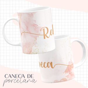 arte caneca rosa com dourado arquivo digital caneca rosa com dourado