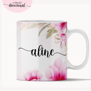 arte caneca rosas arquivo digital papelaria personalizada