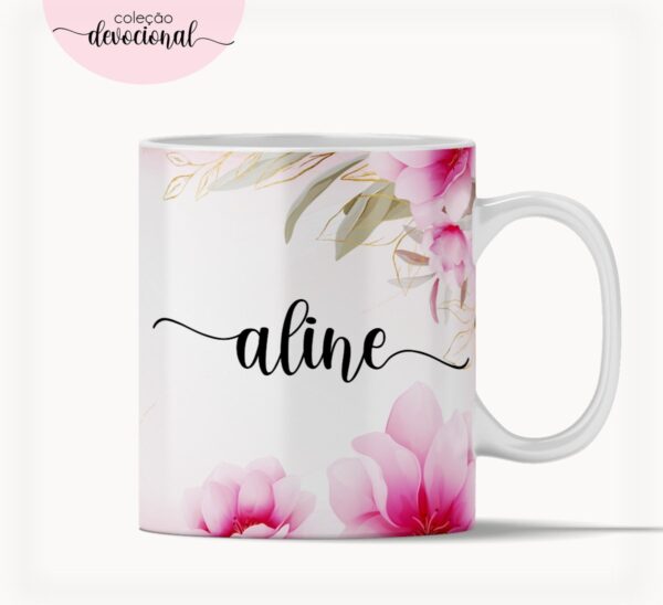 Arte Caneca "Rosas" - Arquivo Digital