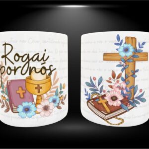 arte caneca santinhos png papel e cia