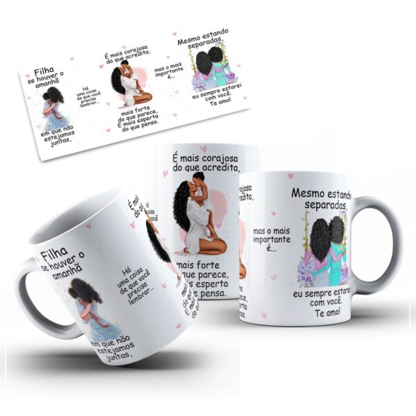 Arte Caneca se Houver Amanha Filha - Png - Imagem 2