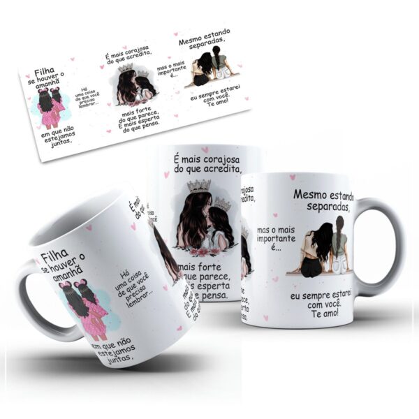 Arte Caneca se Houver Amanha Filha - Png - Imagem 3