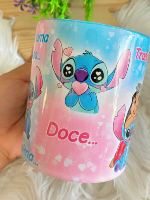 Arte Caneca Stitch Vocês Que Me Estressam - Imagem 2