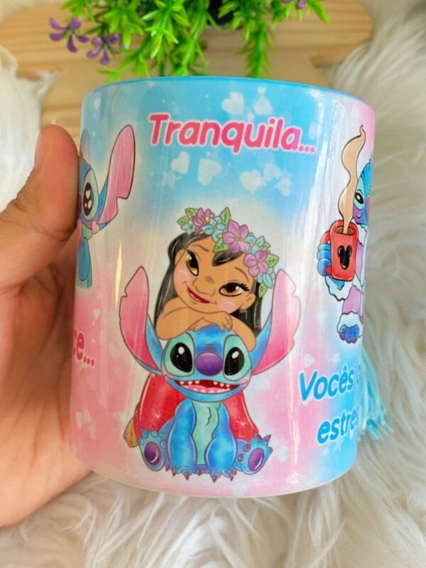 Arte Caneca Stitch Vocês Que Me Estressam - Imagem 3