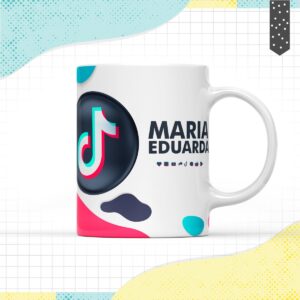 arte caneca tik tok arquivo digital papel e cia