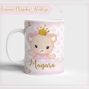 arte caneca ursinha realeza arquivo digital arte para canecas 1