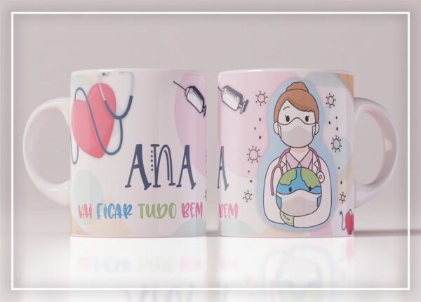 Arte Caneca Vai Ficar Tudo Bem - Arquivo Digital