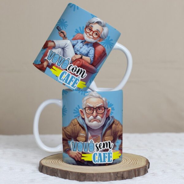 Arte Canecas Avós com Café sem Café - Png e Corel - Imagem 4