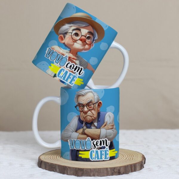 Arte Canecas Avós com Café sem Café - Png e Corel - Imagem 3