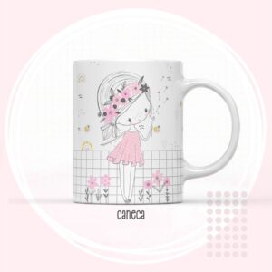 arte canecas kids menina e menino menina
