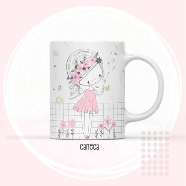 Arte Canecas Kids Menina e Menino - Arquivo Digital