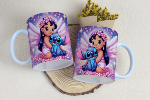 Arte Canecas Stitch - Arquivo Digital - Imagem 2