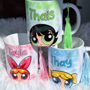 arte canecas super poderosas arquivo digital personalizacao 1