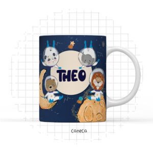 arte digital caneca astronauta animais arquivo digital arte digital caneca astronauta animais