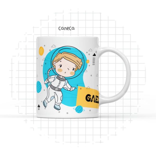 Arte Digital Caneca Astronauta - Arquivo Digital - Imagem 3