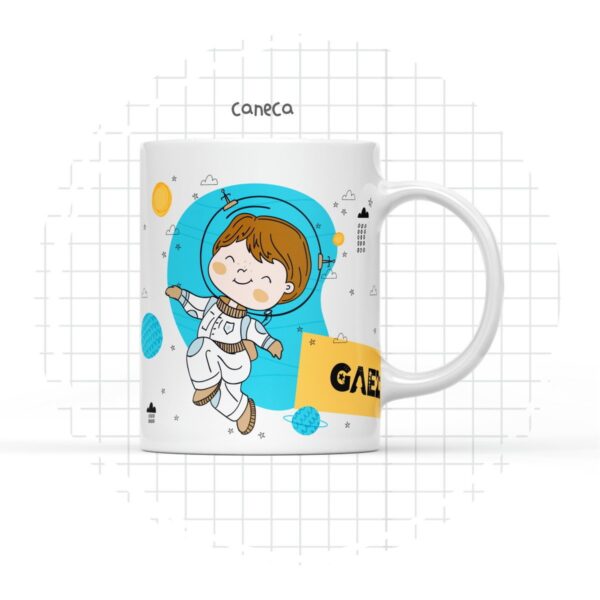 Arte Digital Caneca Astronauta - Arquivo Digital - Imagem 2