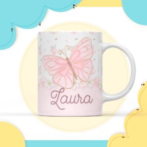 arte digital caneca borboleta arquivo digital sublimacao