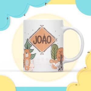 arte digital caneca bosque menino arquivo digital arte para canecas