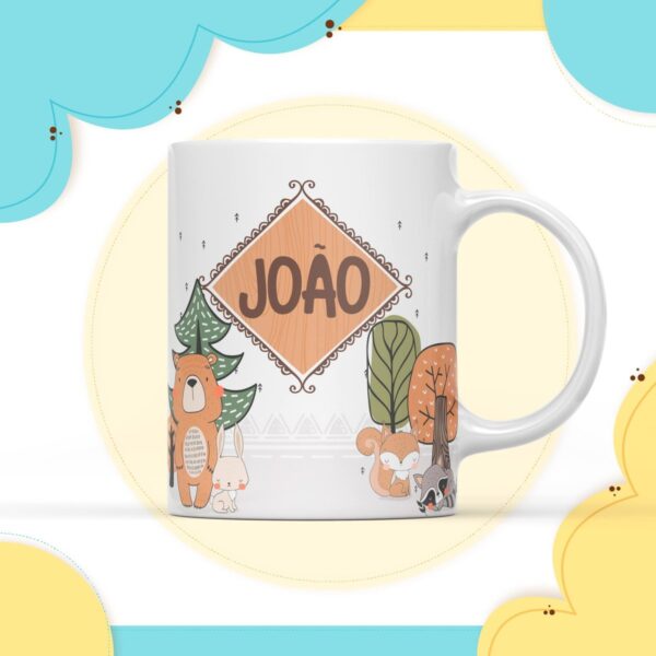 Arte Digital Caneca Bosque Menino - Arquivo Digital