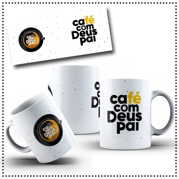Arte Digital Caneca Cafe Com Deus Pai Png 3