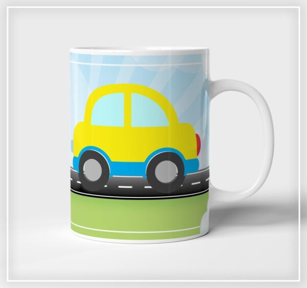 Arte Digital Caneca Carrinhos - Arquivo Digital - Imagem 2
