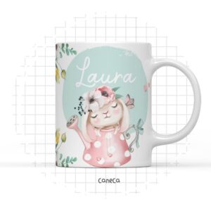 arte digital caneca coelhinha delicada arquivo digital caneca coelhinha delicada