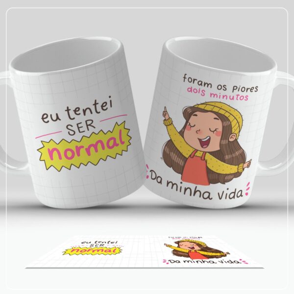 Arte Digital Caneca Frases Ilustradas- Png - Imagem 4