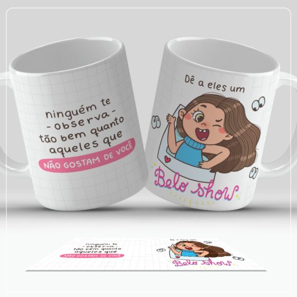 Arte Digital Caneca Frases Ilustradas- Png