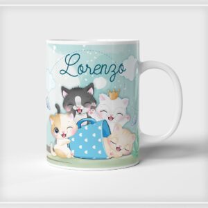 arte digital caneca gatinhos arquivo digital sublimacao