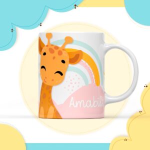 arte digital caneca girafinha arquivo digital papelaria digital