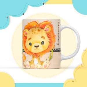 arte digital caneca leaozinho arquivo digital caneca leaozinho