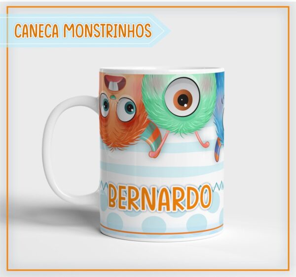 Arte Digital Caneca Monstrinhos - Arquivo Digital - Imagem 2