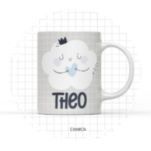 Arte Digital Caneca Nuvem Menino - Arquivo Digital