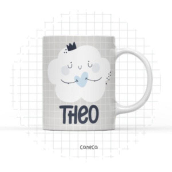 Arte Digital Caneca Nuvem Menino - Arquivo Digital
